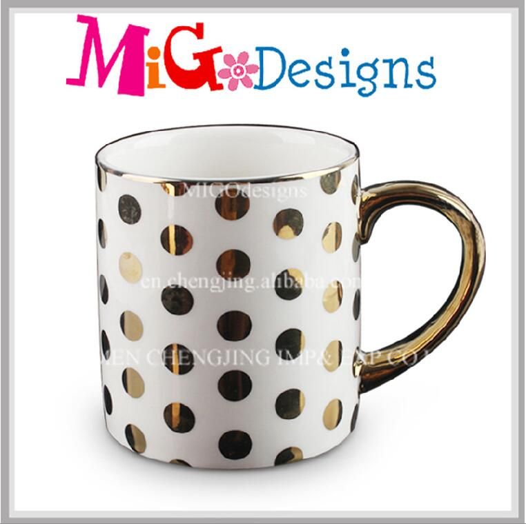 OEM Ceramic Promotion Plated Mug New Year Celebration